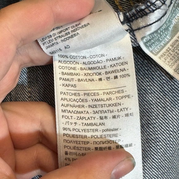 LEVI’S Ex-Boyfriend Patchwork Trucker Jean Jacket - Picture 6 of 11